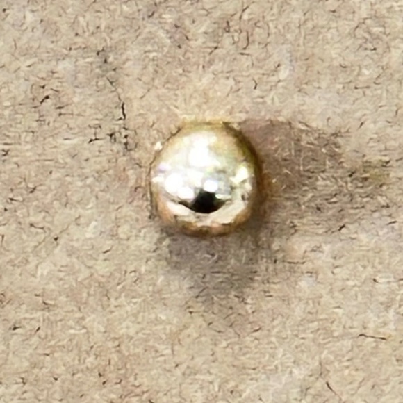 2/$15 Gold ball stud earrings. Very dainty bead earrings with post back. - Picture 4 of 11